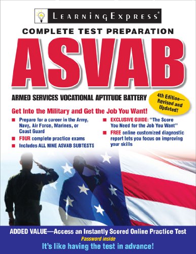 Beispielbild fr ASVAB: Armed Services Vocational Aptitude Battery (Armed Services Vocational Aptitude Battery (ASVAB)) zum Verkauf von Wonder Book