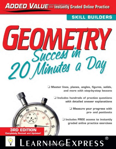 Stock image for Geometry Success in 20 Minutes a Day for sale by Better World Books