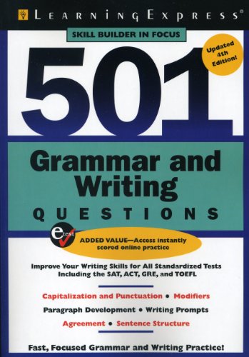 Imagen de archivo de 501 Grammar and Writing Questions: Fast, Focused Practice (501 Series) a la venta por SecondSale