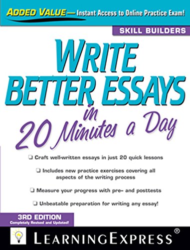 Stock image for Write Better Essays in 20 Minutes a Day for sale by SecondSale