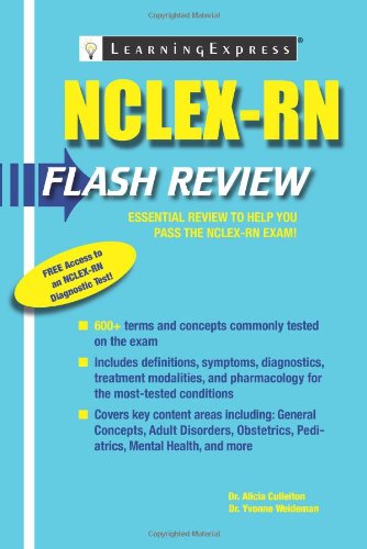 Beispielbild fr NCLEX-RN Flash Review : Essential Review to Help You Pass the NCLEX-RN Exam! zum Verkauf von Better World Books