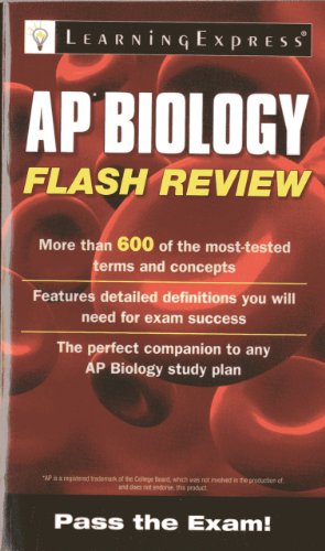 Beispielbild fr AP Biology Flash Review zum Verkauf von Wonder Book