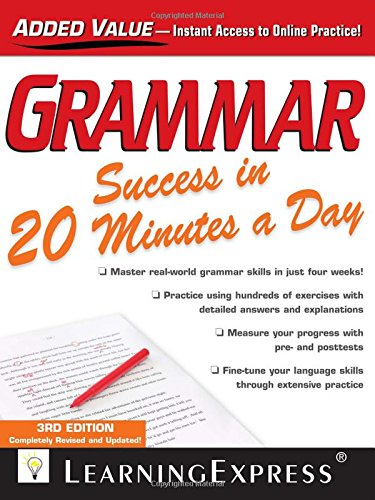 Stock image for Grammar Success in 20 Minutes a Day for sale by SecondSale