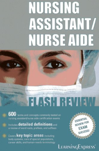 Beispielbild fr Nursing Assistant/Nurse Aide Flash Review zum Verkauf von SecondSale