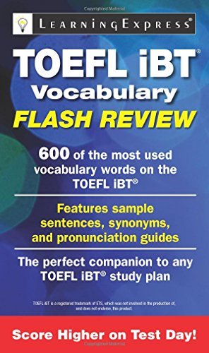 TOEFL iBTÂ® Vocabulary Flash Review (9781576859582) by Learning Express Llc