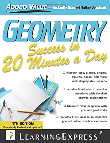 Beispielbild fr Geometry Success in 20 Minutes a Day zum Verkauf von BooksRun