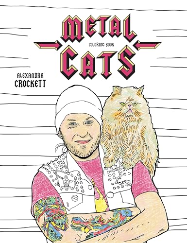 Stock image for Metal Cats Coloring Book for sale by PlumCircle