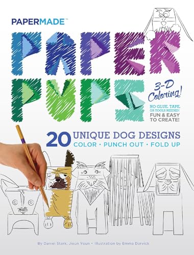 9781576878545: Paper Pups 3-D Coloring!