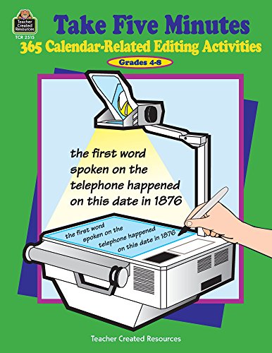 Stock image for Take Five Minutes: 365 Calendar-Related Editing Activities for sale by Goodwill of Colorado