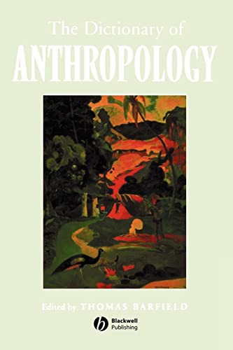 Stock image for The Dictionary of Anthropology for sale by Better World Books