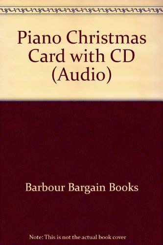 Piano Christmas Card with CD (Audio) (9781577488965) by Barbour Bargain Books