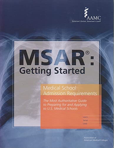 Beispielbild fr MSAR: Getting Started (Official Guide to Medical School Admissions) zum Verkauf von Goodwill Books