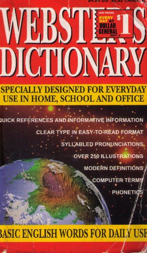 Stock image for Webster's Dictionary (Specially Designed for Everyday Use in Home School or Office) for sale by Better World Books