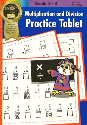 Beispielbild fr Multiplication and Division Practice Tablet zum Verkauf von Wonder Book