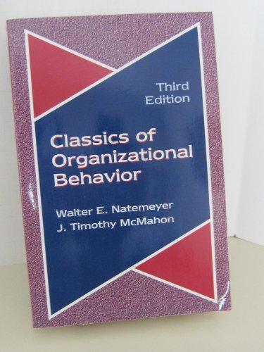 Stock image for Classics of Organizational Behavior (3rd Edition) for sale by Discover Books