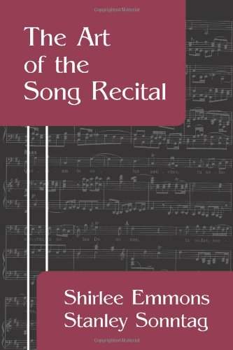 Stock image for The Art of the Song Recital for sale by SecondSale