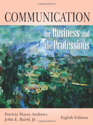 Beispielbild fr Communication for Business and the Professions zum Verkauf von Better World Books: West
