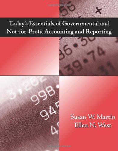 Stock image for Today's Essentials of Governmental and Not-for-Profit Accounting and Reporting for sale by SecondSale