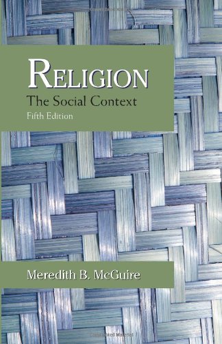 Beispielbild fr Religion: The Social Context zum Verkauf von Off The Shelf
