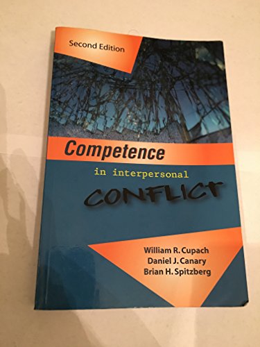 Beispielbild fr Competence in Interpersonal Conflict zum Verkauf von Wonder Book