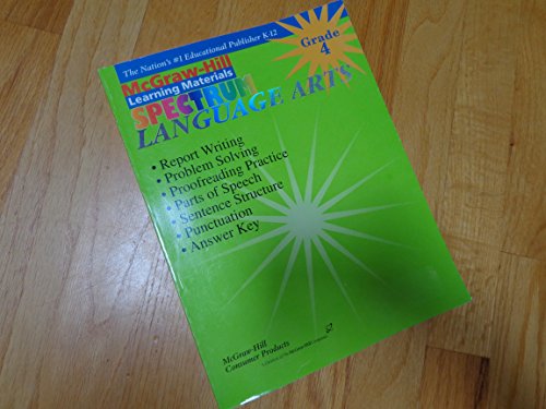 Stock image for Language Arts Grade 4 (Spectrum) for sale by Wonder Book