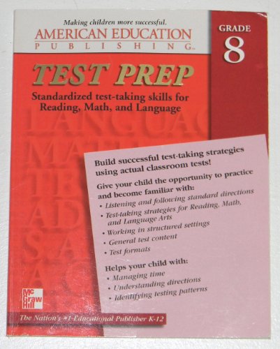 9781577689386: Title: Test Prep Grade 8 Test Preparation for Reading Lan