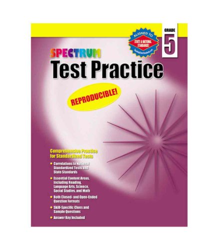 9781577689751: Test Practice, Grade 5 (Spectrum)