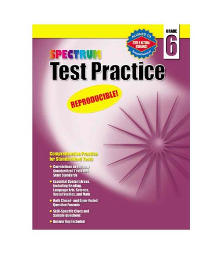 9781577689768: Spectrum Test Practice Grade 6 (Spectrum (McGraw-Hill))