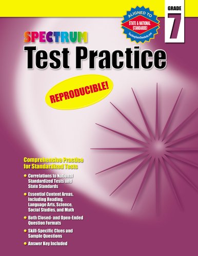 Beispielbild fr Test Practice, Grade 7 zum Verkauf von Better World Books