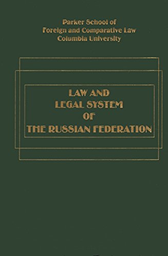 Beispielbild fr The Law and Legal System of the Russian Federation. zum Verkauf von Kloof Booksellers & Scientia Verlag