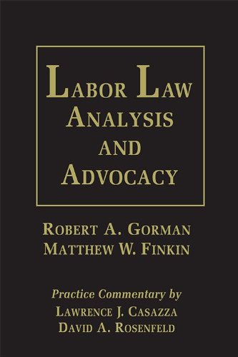 9781578233250: Labor Law Analysis and Advocacy