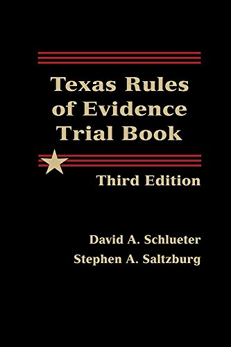 Beispielbild fr Texas Rules of Evidence Trial Book - Third Edition zum Verkauf von HPB-Red