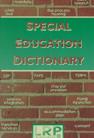 Beispielbild fr Special Education Dictionary zum Verkauf von Irish Booksellers