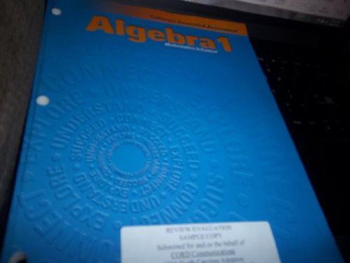 9781578373352: Cord Algebra 1 Mathematics In Context Software Gen