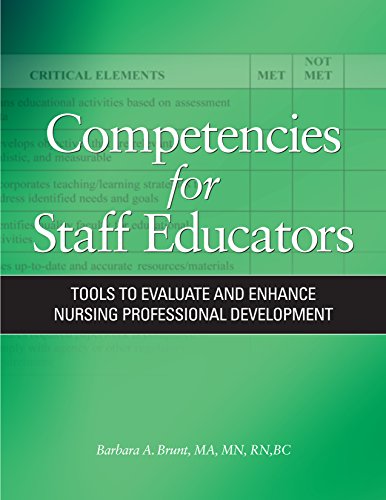 Beispielbild fr Competencies for Staff Educators: Tools to Evaluate and Enhance Nursing Professional Development zum Verkauf von HPB-Red
