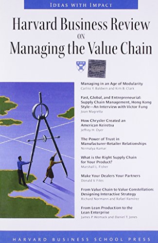 Imagen de archivo de Harvard Business Review on Managing the Value Chain a la venta por Better World Books