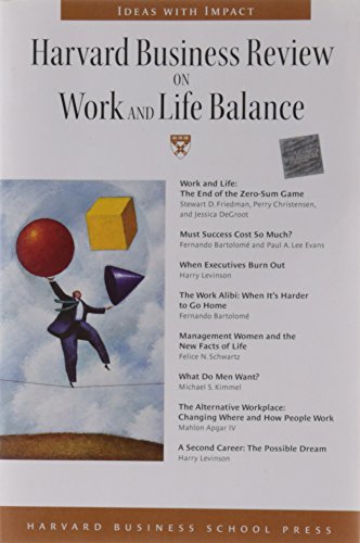 9781578513284: Harvard Business Review on Work and Life Balance ("Harvard Business Review" Paperback S.)