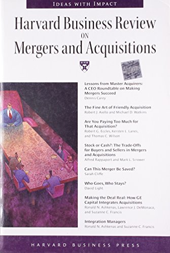 Beispielbild fr Harvard Business Review on Mergers & Acquisitions zum Verkauf von Wonder Book