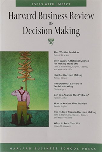 Stock image for Harvard Business Review on Decision Making for sale by Better World Books