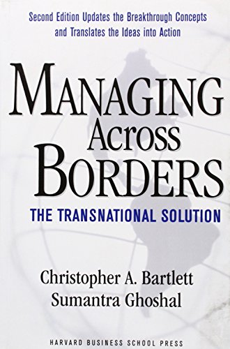 Stock image for Managing Across Borders : The Transnational Solution for sale by Better World Books: West