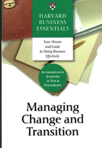 Stock image for Managing Change and Transition for sale by SecondSale