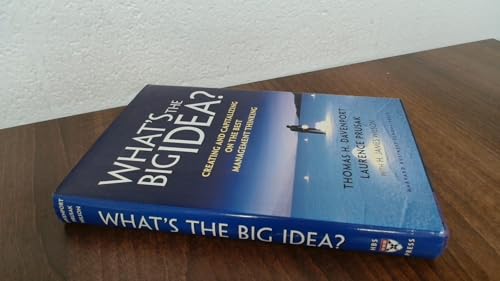 Beispielbild fr What's the Big Idea? Creating and Capitalizing on the Best New Management Thinking zum Verkauf von Wonder Book