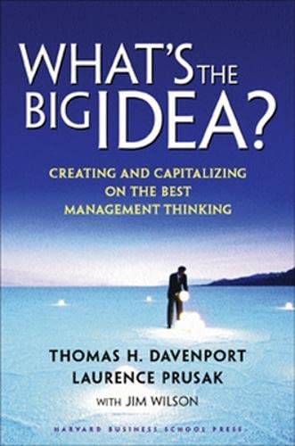 9781578519316: What's the Big Idea: Creating and Capitalizing on the Best Management Thinking