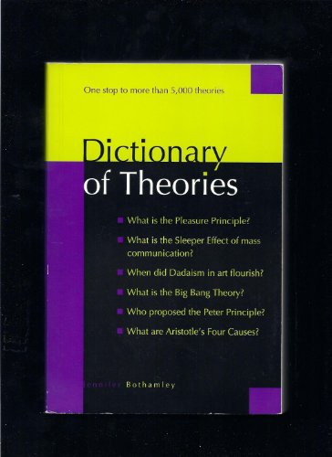 Stock image for Dictionary of Theories for sale by SecondSale