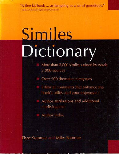 Beispielbild fr Similes Dictionary zum Verkauf von Better World Books