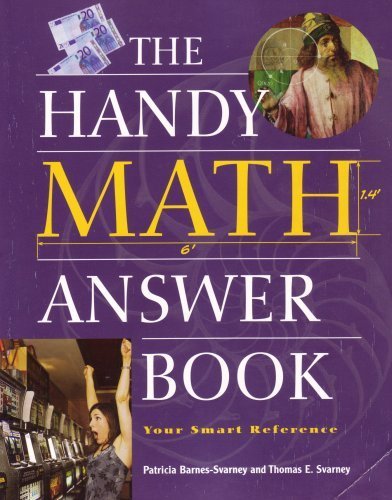 Imagen de archivo de Handy Math Answer Book a la venta por Better World Books