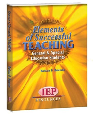 Stock image for Elements of Successful Teaching for sale by Booksavers of MD