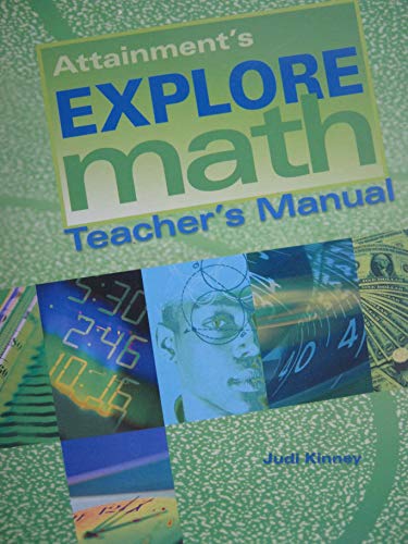 Stock image for Attainment's Explore Math Teacher's Manual for sale by HPB-Red