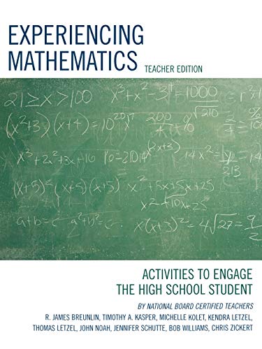 Beispielbild fr Experiencing Mathematics : Activities to Engage the High School Student zum Verkauf von Better World Books