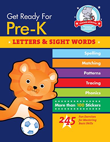 Stock image for Get Ready for Pre-K: Letters Sight Words: 245 Fun Exercises for Mastering Basic Skills (Get Ready for School) for sale by Ebooksweb